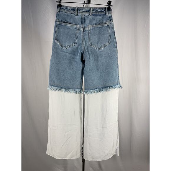 Christopher Esber Avant Garde Blue Deconstructed Spliced Pants Size Aus 4 / US 0 - Picture 3 of 5